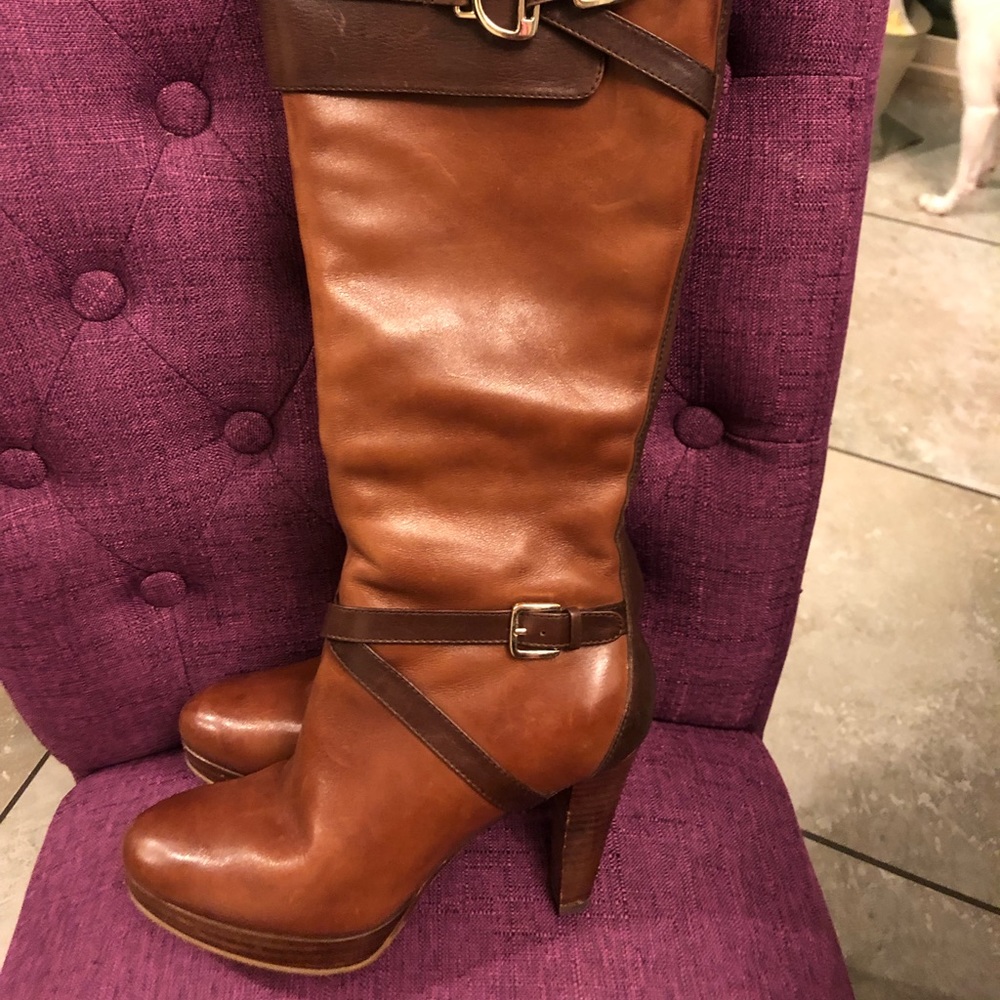 Nike Air Two Tone Brown Leather Boots
